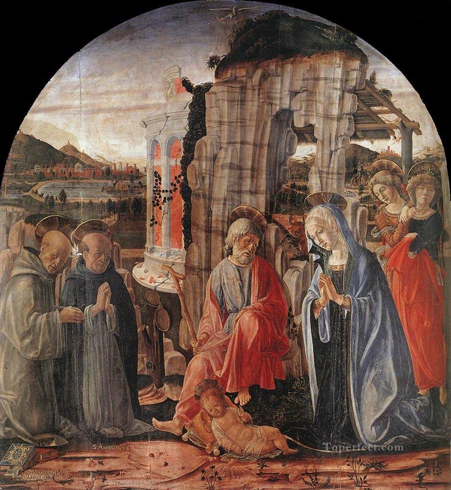 Nativity 1475 Sienese Francesco di Giorgio Oil Paintings